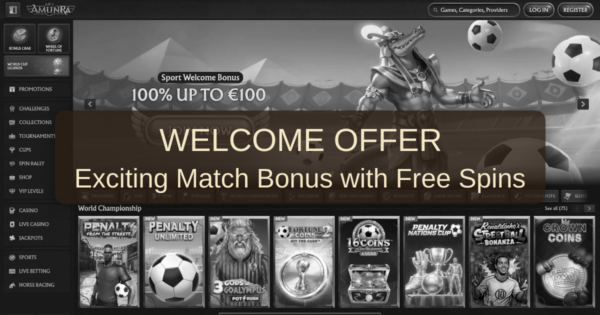 Welcome to AmunRa Casino: Exclusive Bonuses Await!
